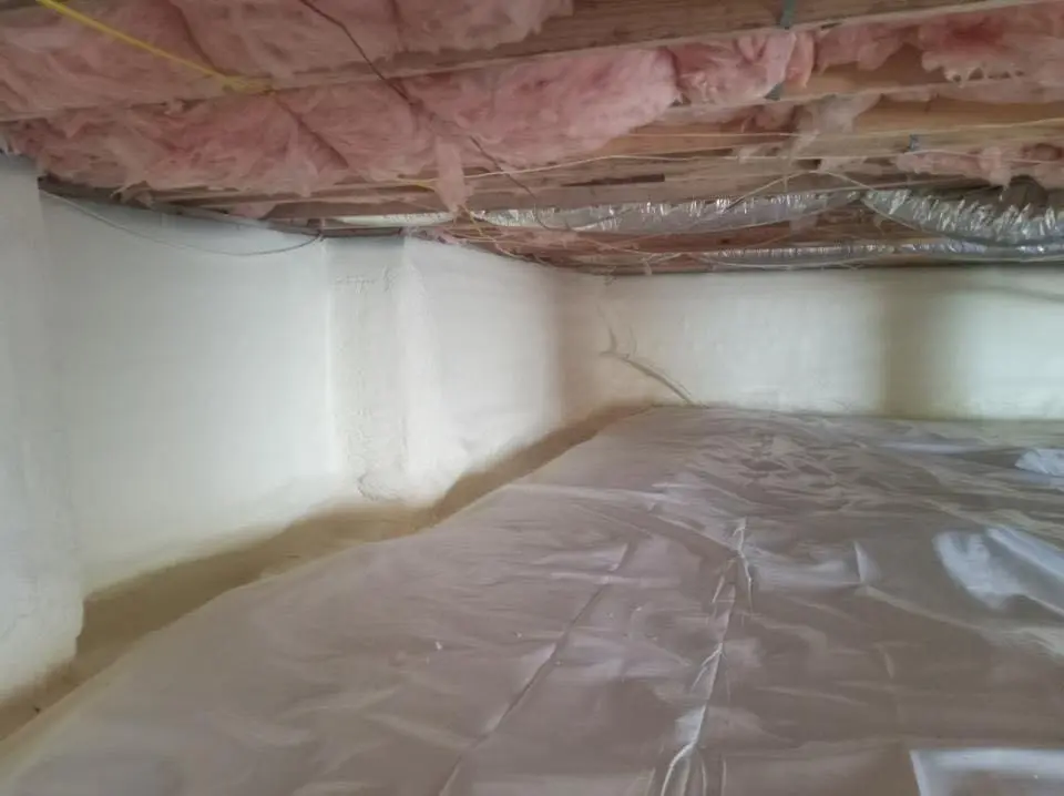 Crawl space encapsulation with closed-cell spray foam for Roof Maintenance in Duanesburg